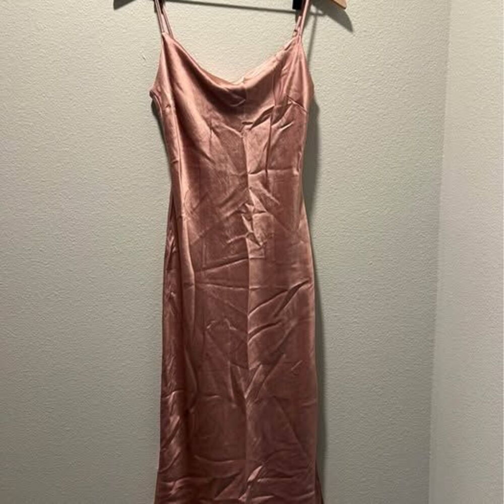 Express pink silly maxi dress